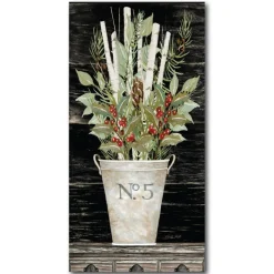 Courtside Market Holiday Greens I Canvas Wall Art