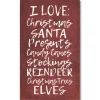 Courtside Market I Love Santa Canvas Wall Art