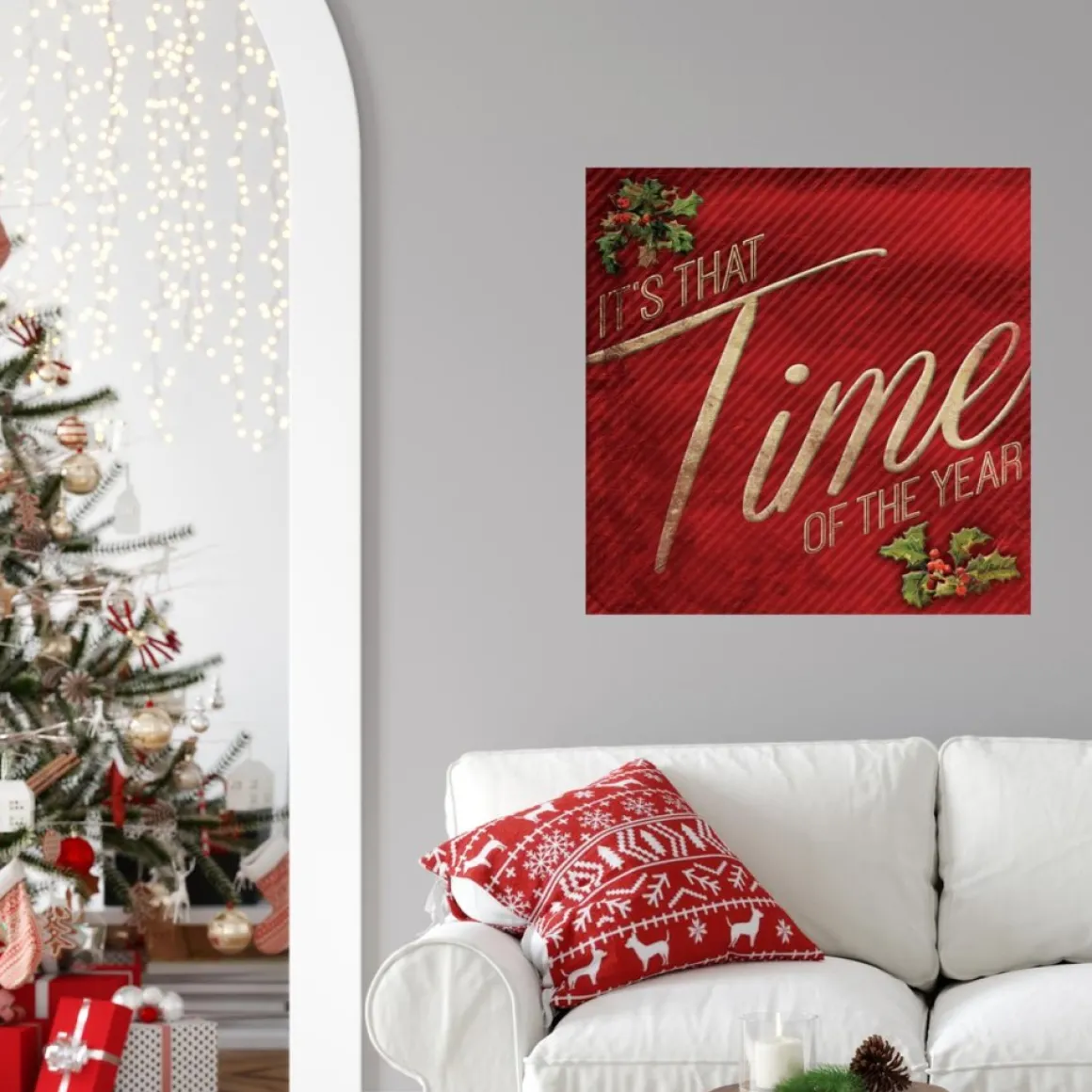 Courtside Market It's That Time Of The Year 24"X24" Decal Wall Art