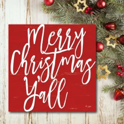 Courtside Market Merry Christmas Y'All Canvas Wall Art