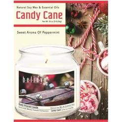 Courtside Market Soy Candle With Essential Oils & Glass Lid - Believe