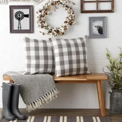 Design Imports Buffalo Check Pillow Covers Set Of 2