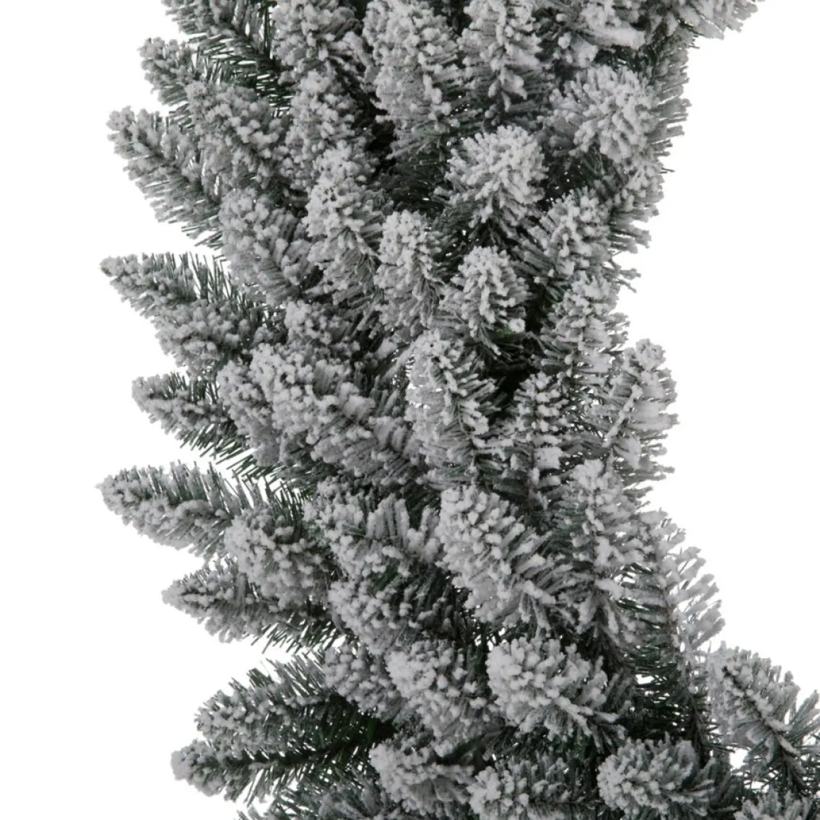 Glitzhome 36" D Oversized Pre-Lit Snow Flocked Christmas Wreath
